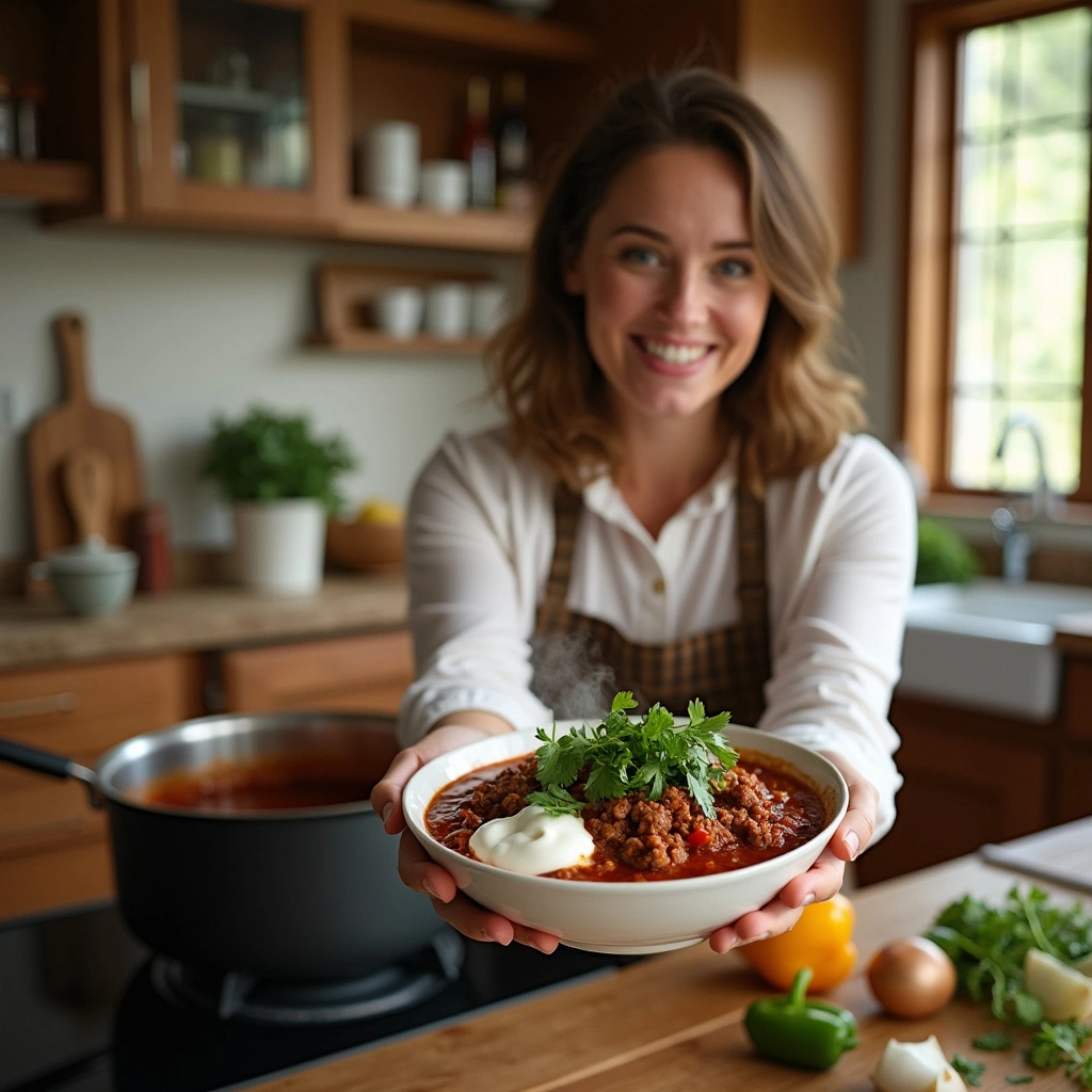 Chili Recipe with Enchilada Sauce and Ground Beef