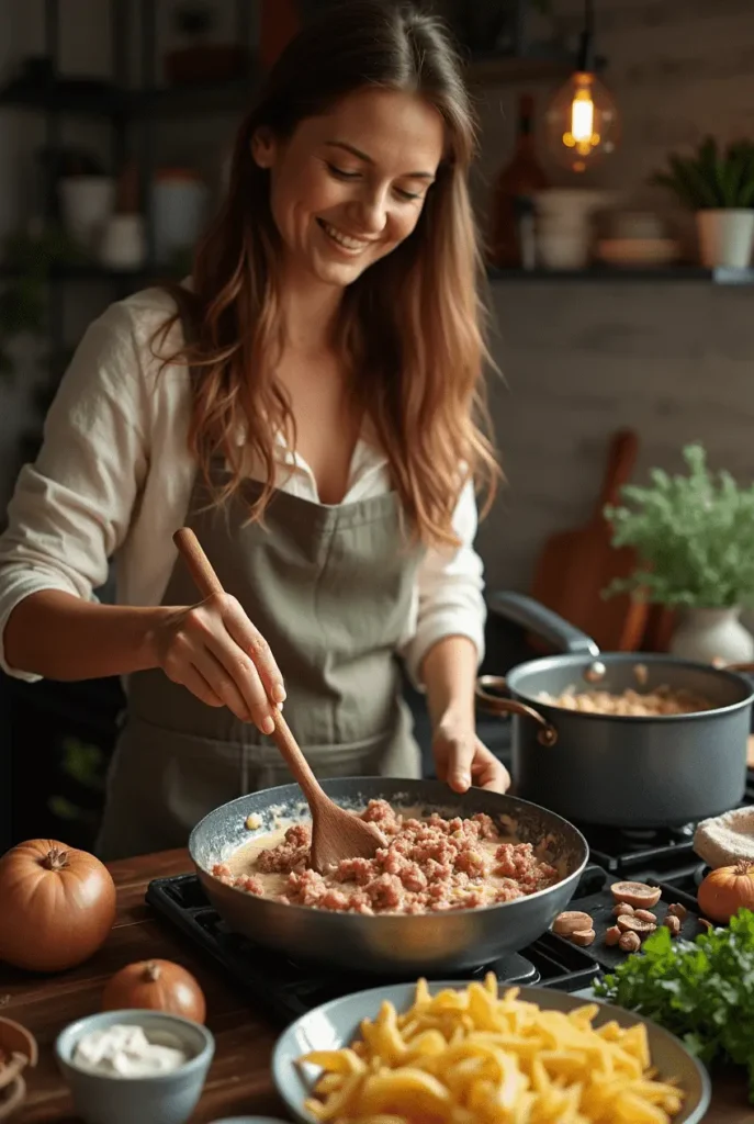 ground beef stroganoff recipe