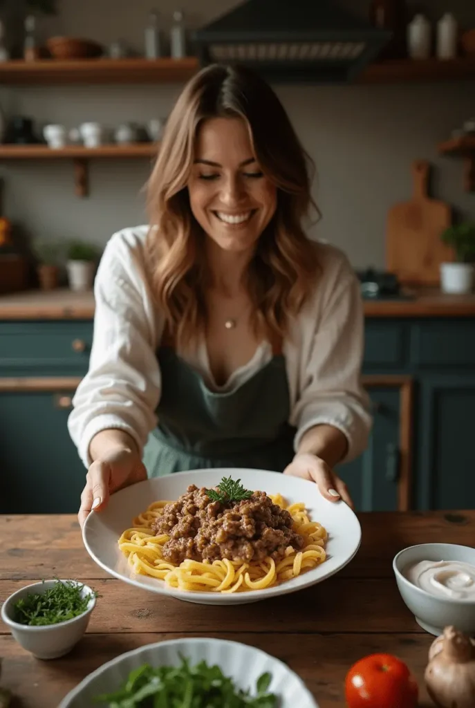 ground beef stroganoff recipe