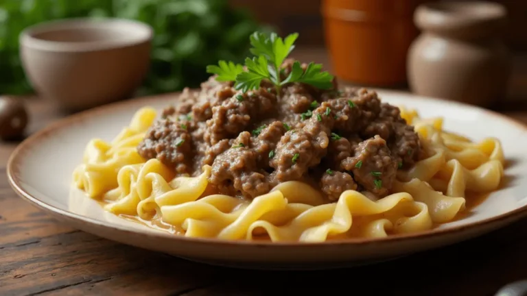 ground beef stroganoff recipe