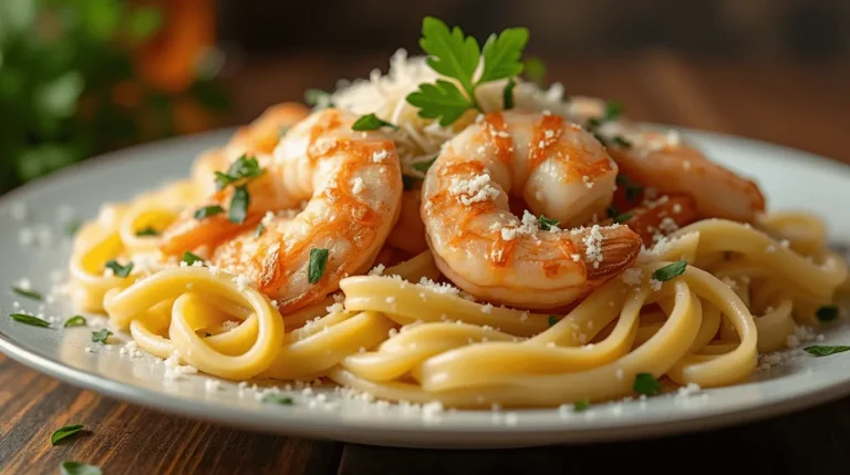 chicken and shrimp carbonara